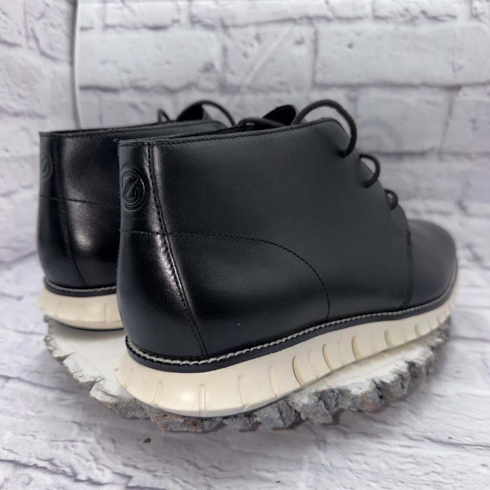 Cole Haan Mens Zerogrand Chukka Boot Size 12M Black White NWOB - Picture 6 of 15